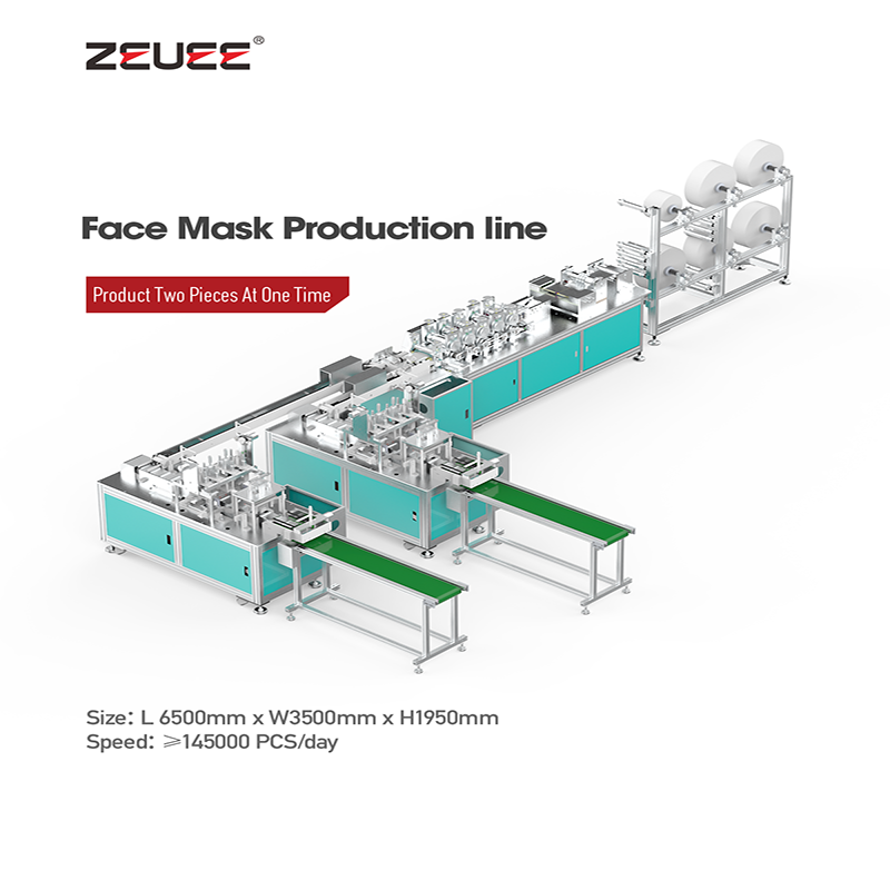 Medizinische Einweg-Gesichtsmaske Automatische Montagelinie für Produktionslinien